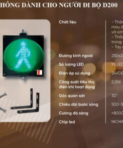 ĐÈN GIAO THÔNG DÀNH CHO NGƯỜI ĐI BỘ D200