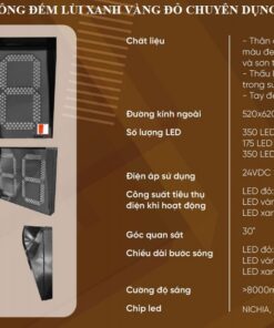 ĐÈN GIAO THÔNG ĐẾM LÙI XANH VÀNG ĐỎ CHUYÊN DỤNG GIAO THÔNG ĐƯỜNG BỘ