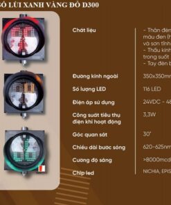 Đèn đếm số lùi xanh vàng đỏ dùng trong giao thông