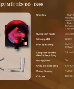 đèn mũi tên đỏ dùng trong giao thông