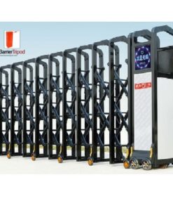 cổng cửa xếp nhôm tự động