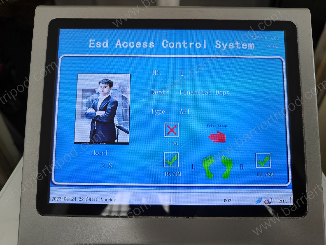 Esd access control system
