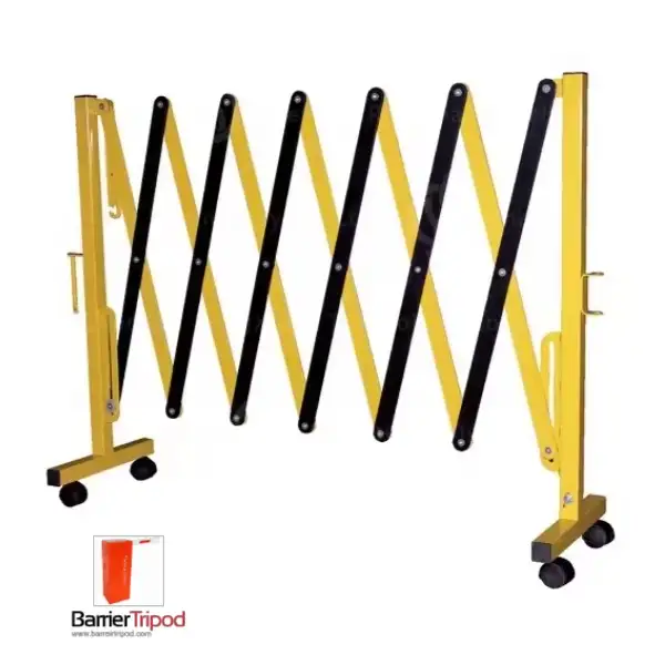 Rào chắn kéo xếp di động bằng sắt