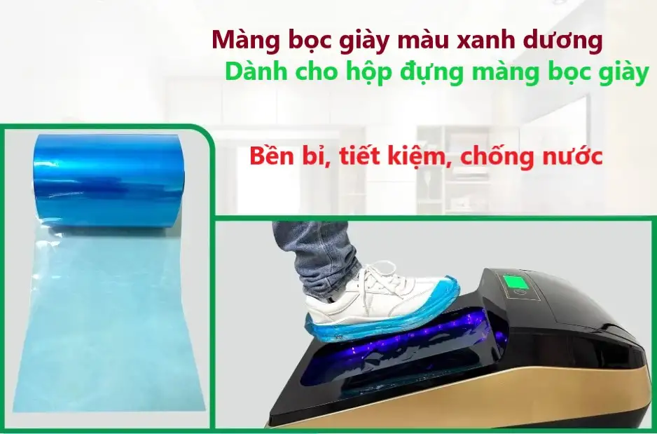 Màng bọc giày cho máy mang bao giày tự động