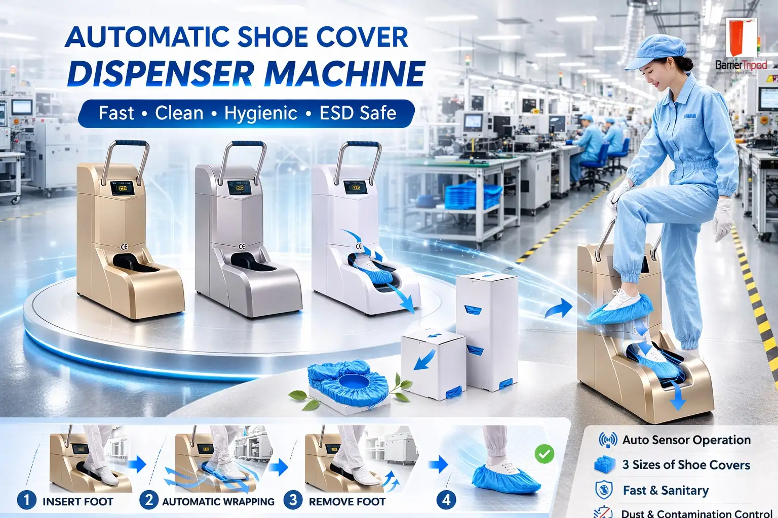 Bao giày dùng 1 lần trong phòng sạch