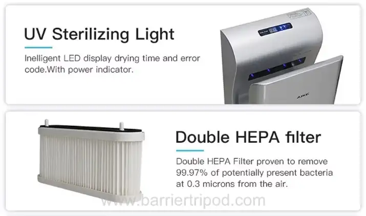 máy sấy tay lọc khuẩn